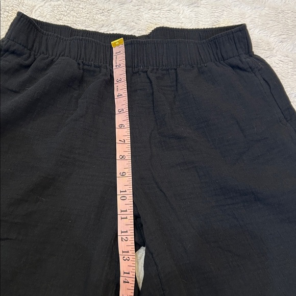 Old Navy - Black Muslin High-Rise Wide Leg Comfort Waistband Pants - Medium - Picture 8 of 12